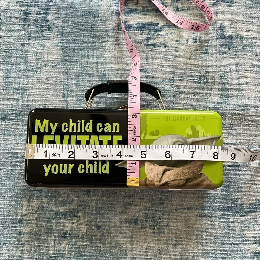 New! Star Wars My Child Can Levitate Your Child Baby Yoda Tin Pencil Box